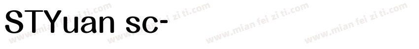 STYuan sc字体转换